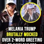 Melania Trump’s Awkward Navy Greeting Sparks Mockery