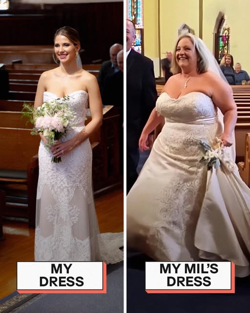 My Future MIL Showed Up to My Wedding in a Dress Identical to Mine – But My Groom’s Reaction Made the Whole Church Go Silent