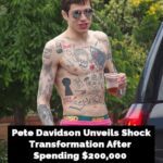 Pete Davidson’s new look after “burning off” almost 200 tattoos