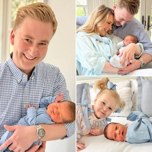 Peter Doocy and his wife’s wedding anniversary was more special than ever when it was also the day they welcomed their son into the world