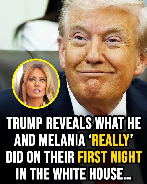 Trump reveals what he and Melania did on their first night in the White House
