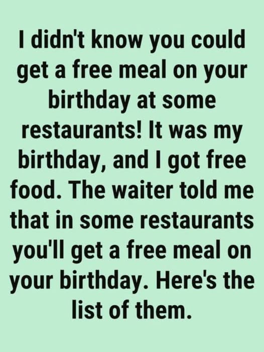 Celebrate Your Birthday with Free Eats — Top Restaurant Giveaways