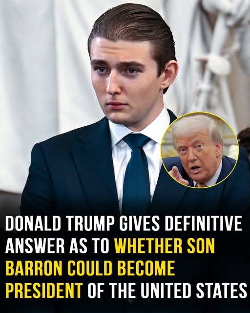 Donald Trump gives answer to whether son Barron could become president of the US