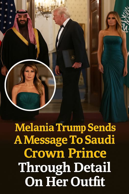 Melania Sends a Message to the Saudi Crown Prince Through a Subtle Detail in Her Outfit
