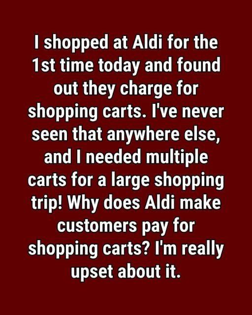 The Real Reason Aldi Makes You Pay For Shopping Carts!