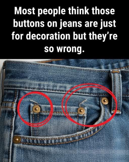 The Tiny Metal Buttons on Your Jeans Have a Secret Purpose — And Most People Don’t Know It