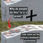 The Touching Meaning Behind Placing Coins on Gravestones — A Silent Tribute of Respect