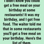 Top Restaurants That Celebrate Your Birthday with Free Food