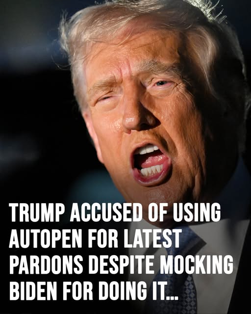 Trump accused of using autopen for latest pardons despite mocking Biden for doing it