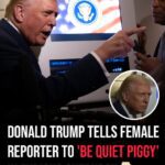 Trump snaps at female reporter in furious outburst: “Be quiet, piggy”