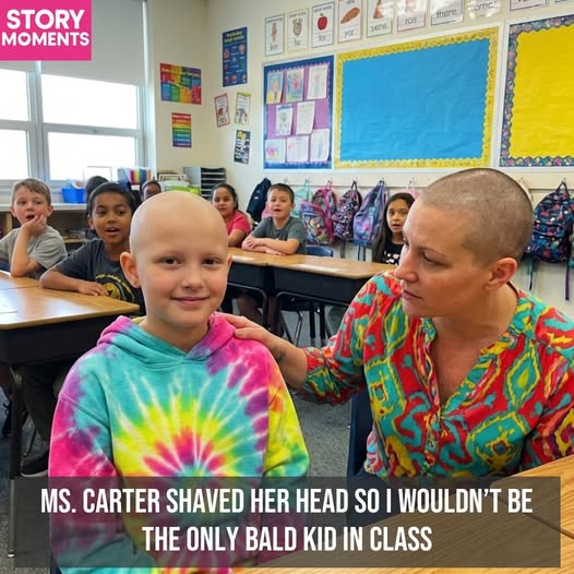 “A Teacher’s Act of Love: How One Bald Head Changed a Life” 💖