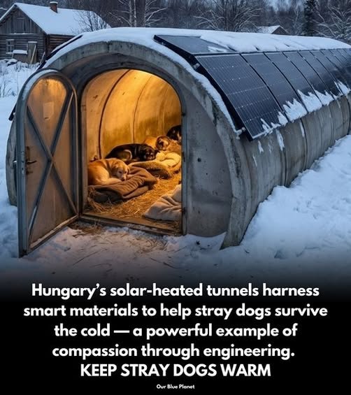 How Hungary’s Solar-Heated Tunnels Are Changing the Lives of Stray Dogs in Winter