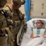 “The Courage to Smile: A Hero’s Visit to a Young Fighter”